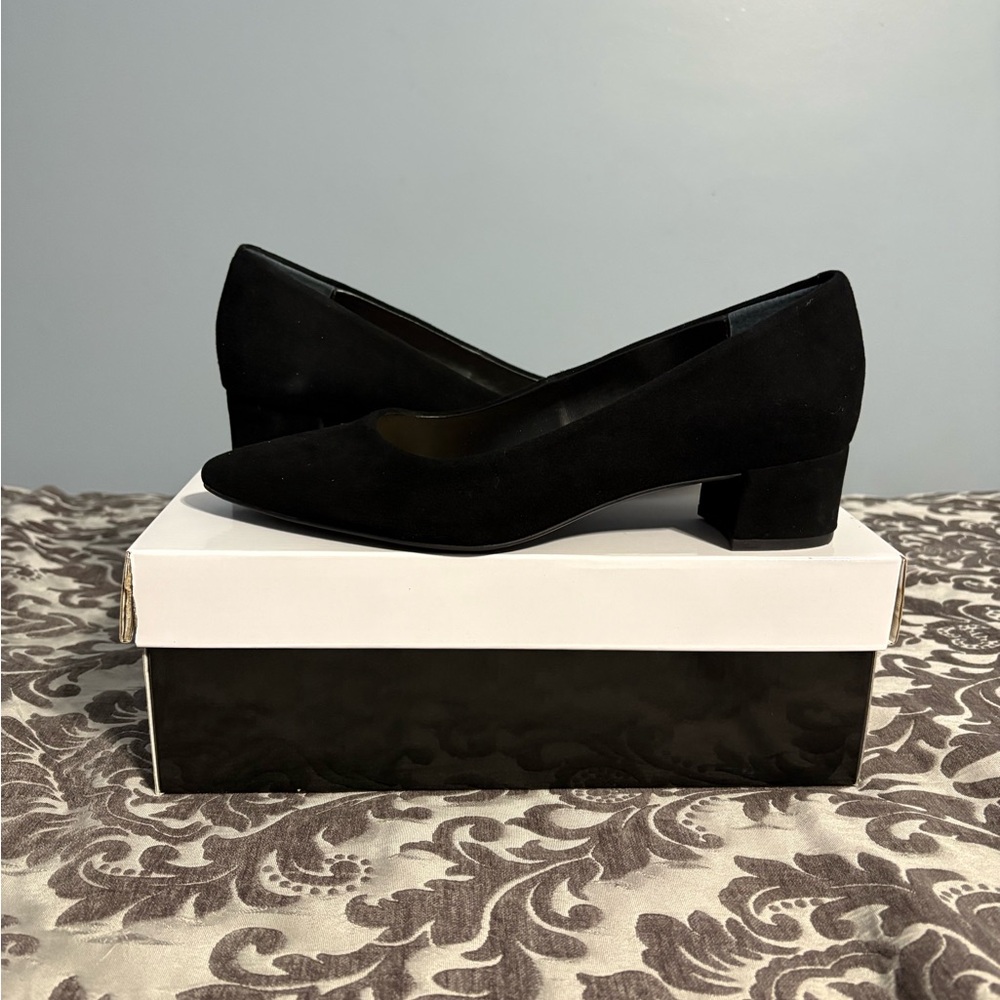Alfani Black Flats Sleek Minimalist Design